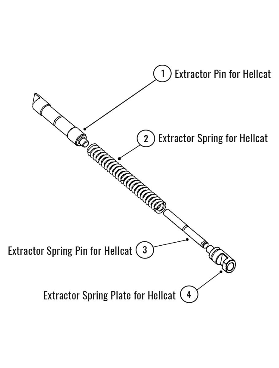 Extractor Components Kit for Hellcat and Hellcat Pro Pistols Extractor Components Kit for Hellcat and Hellcat Pro Pistols - Extractors - Tactical Arms Depot
