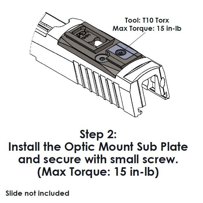 Apex Optic Mount for ACRO/MPS* - Sig P320 RX and RX Pro Apex Optic Mount for ACRO/MPS* - Sig P320 RX and RX Pro - Optics - Tactical Arms Depot